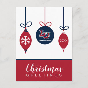 Holiday Liberty Flames Letters Postcard