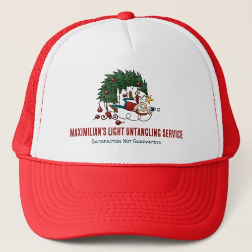 Holiday Light Fiasco Funny Christmas Decoration Trucker Hat