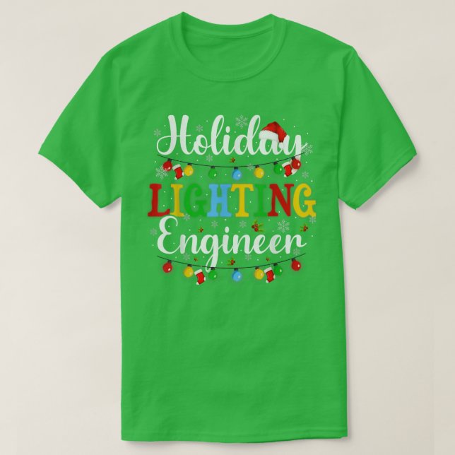 Holiday Lighting Engineer Christmas Light Mens  T-Shirt (Design Front)