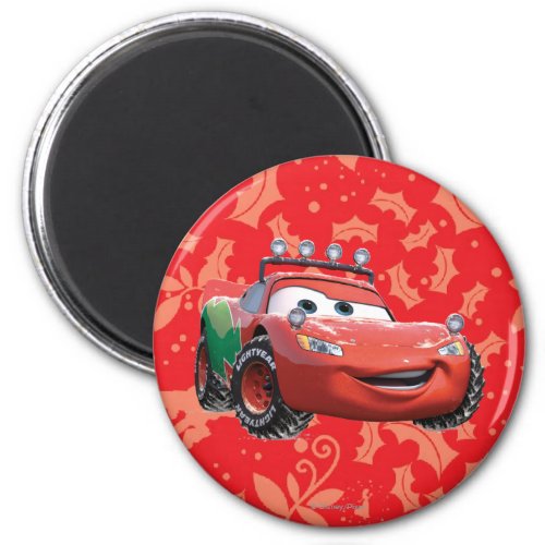 Holiday Lightning McQueen Magnet