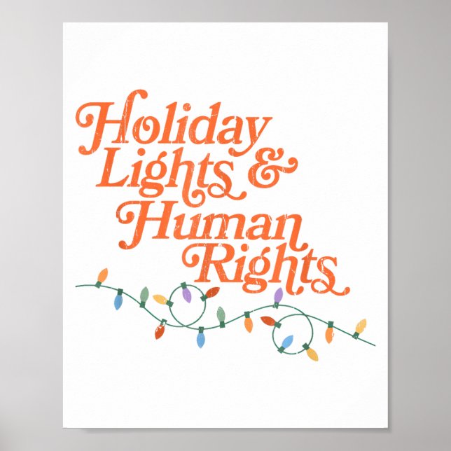 Holiday Lights And Human Rights  Poster (Front)