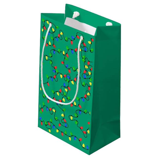 Holiday Lights Gift Bag (Back Angled)