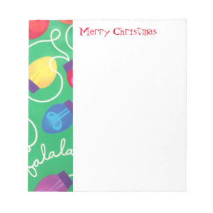 Holiday Lights Notepad