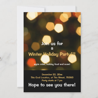 Holiday Lights Party Invitation