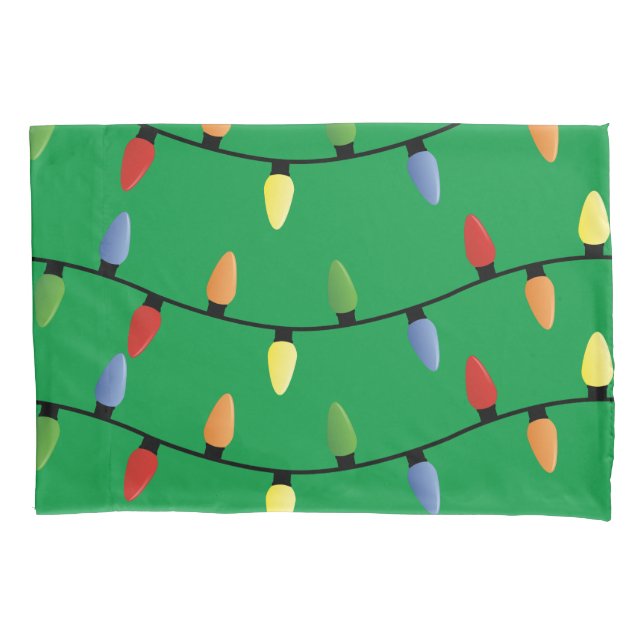 Holiday Lights Pillowcase (Front)
