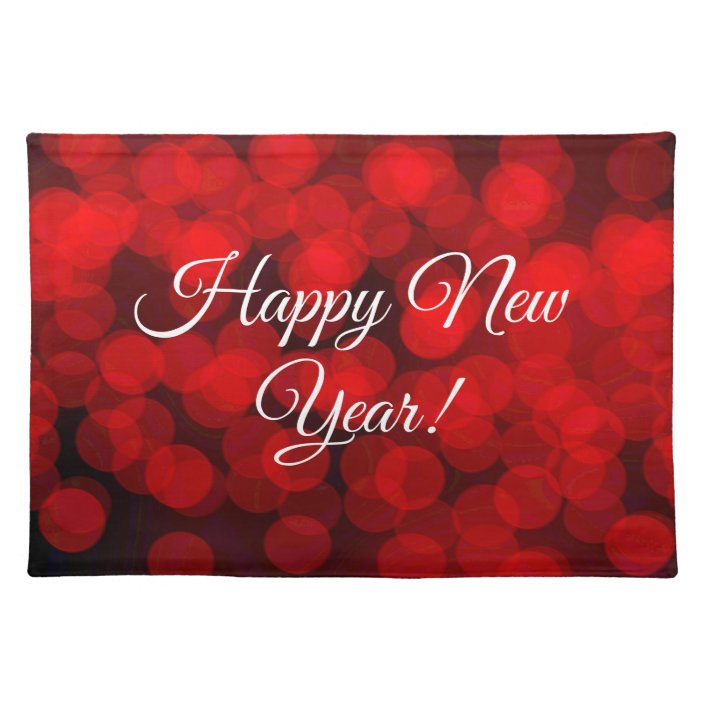 Holiday Lights Placemat-Happy New Year Cloth Placemat | Zazzle.com