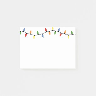 Holiday Lights Post-it Notes