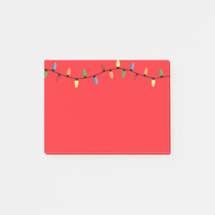 Holiday Lights Post-it Notes