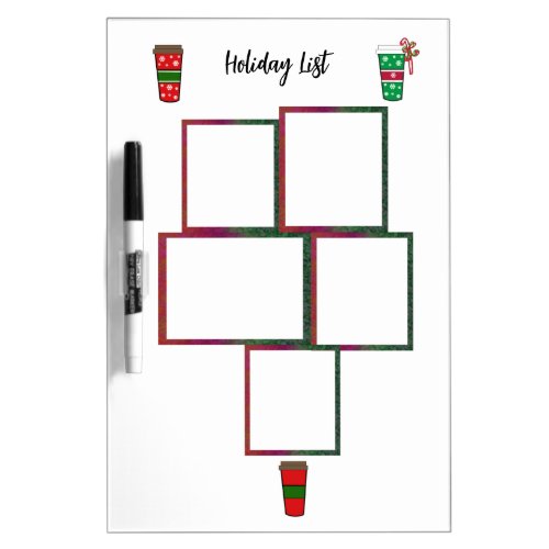 Holiday List Multi_Frame Dry Erase Board