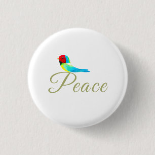 Holiday Little Bird Messenger of Peace Button