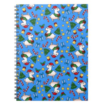 Holiday Llama Madness Notebook by YamPuff at Zazzle