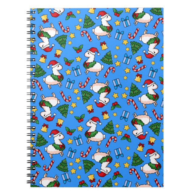 Holiday Llama Madness Notebook (Front)