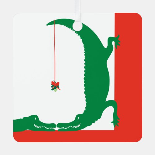 Holiday Love Gator Ornament