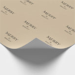  Holiday Luxe Christmas Wrapping Paper | Beige