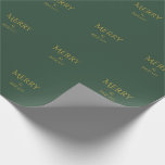  Holiday Luxe Christmas Wrapping Paper | Green