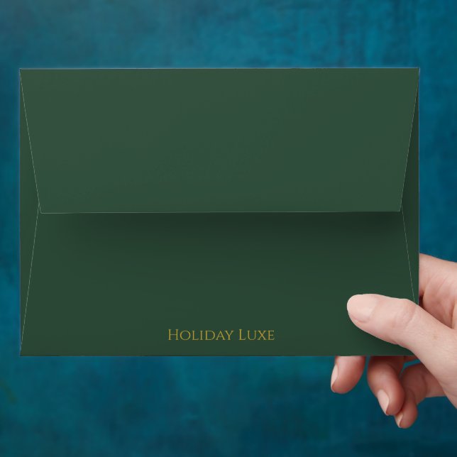 Holiday Luxe Elegant Christmas Envelope (Hand)