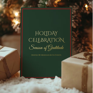 Holiday Luxe Foil Invitation Luxury Business Card