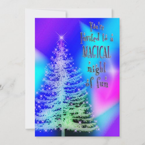 Holiday Magic Invitation _ Northern Lights