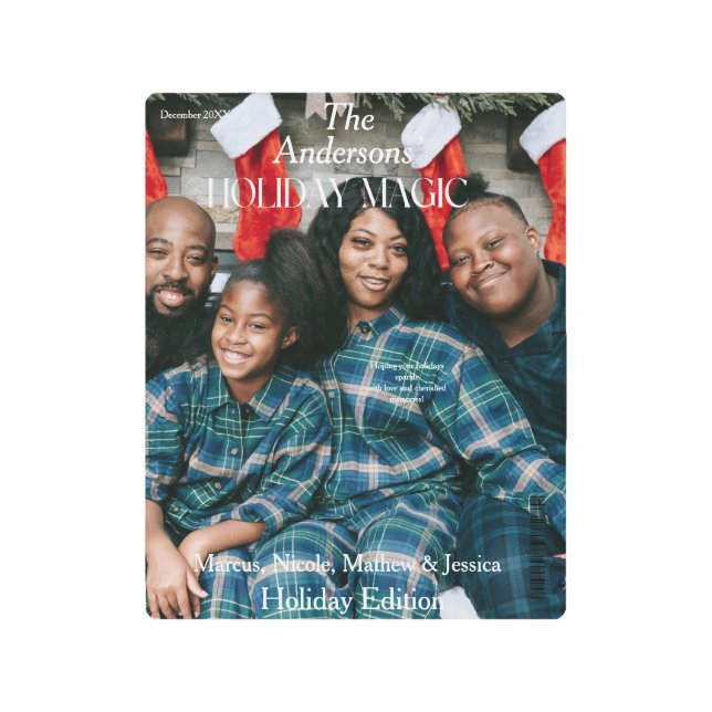 Holiday Magic Magazine Photo cover Metal Print (Front)