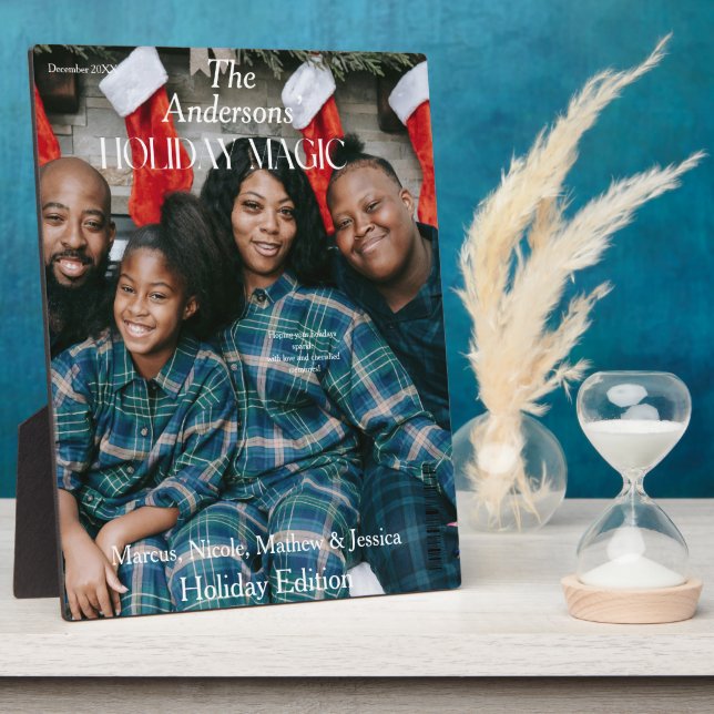 Holiday Magic Magazine Photo cover Plaque (Side)