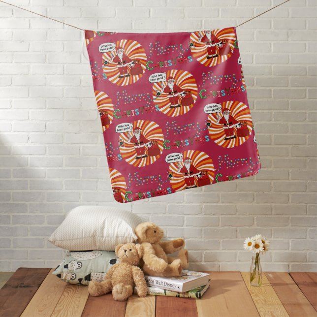 Holiday Magic with Santa Baby Blanket (In Situ)