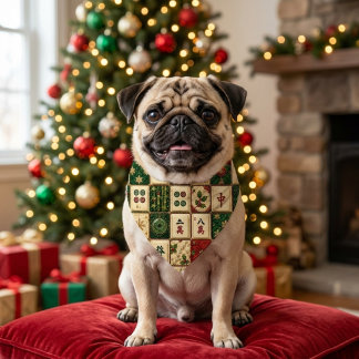 Holiday Mahjong Bandana