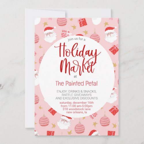 Holiday Market Invitation