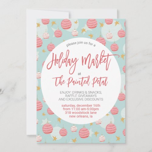 Holiday Market Invitation