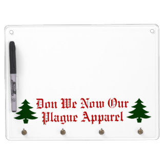 Holiday Mask Holder Dry Erase Board With Keychain Holder