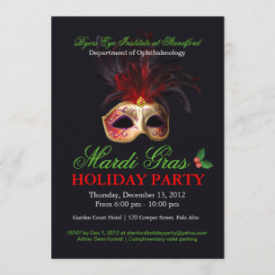 Holiday Masquerade Invitation