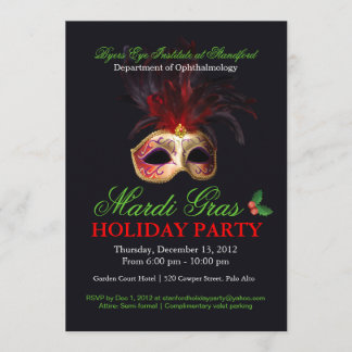 Holiday Masquerade Invitation