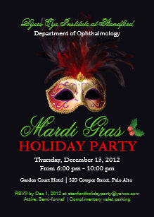 masquerade christmas invitations zazzle