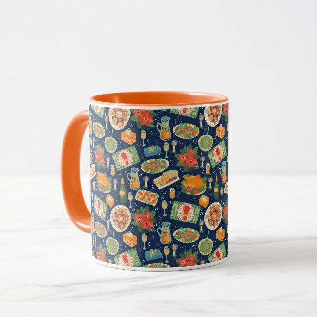 Holiday Meal Tidings Of Comfort & Joy Holiday Mug (Front Left)
