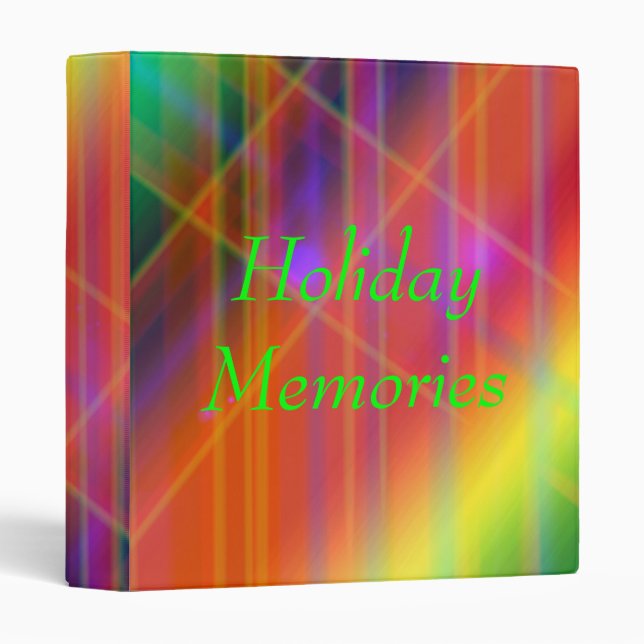 Holiday Memories 3 Ring Binder (Front/Spine)