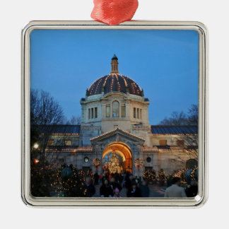 Holiday Memories At The Bronx Zoo Metal Ornament