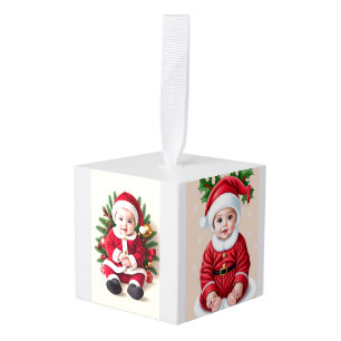 Holiday Memories Cube Ornament