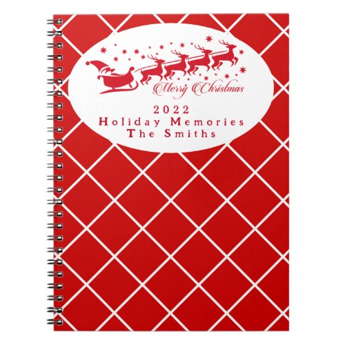 Holiday Memories Family Keepsake Personalized Notebook