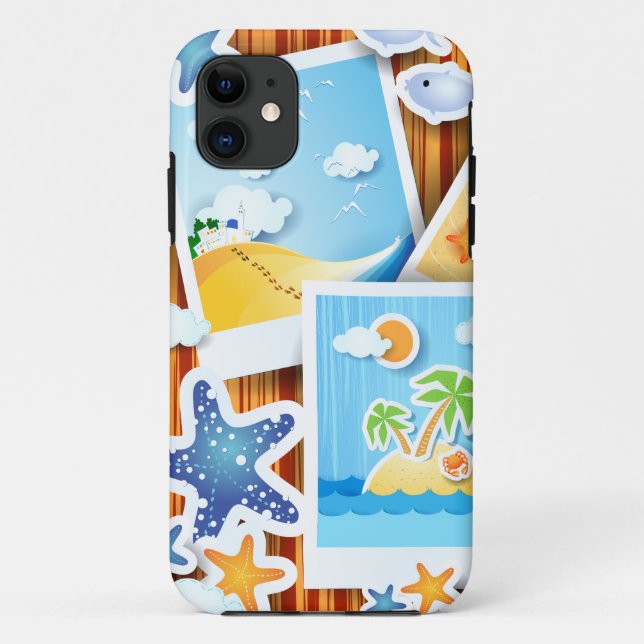 Holiday memories, iPhone case (Back)