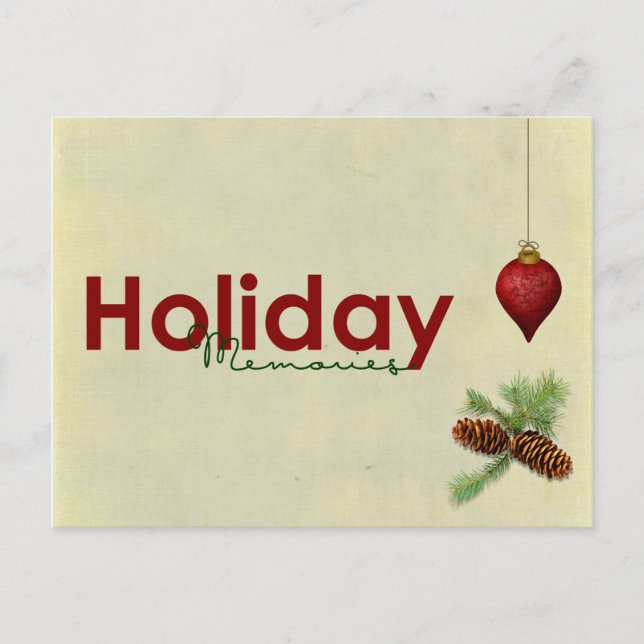 holiday memories post card (Front)