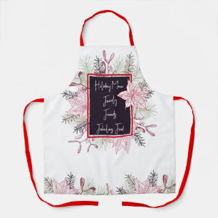 Holiday Menu All-Over Print Apron