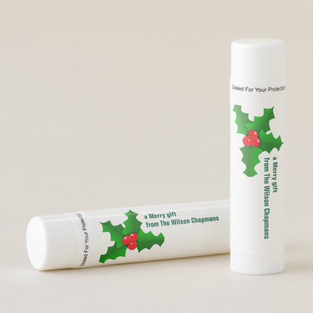 Holiday Merry Mint Lip Balm (Front)