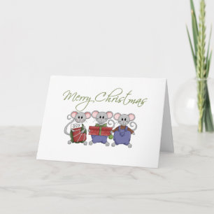 Holiday Mice Greeting Card