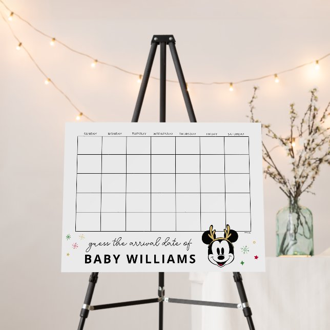 Holiday Mickey and Friends Baby Shower Foam Board (In Situ (Stand))