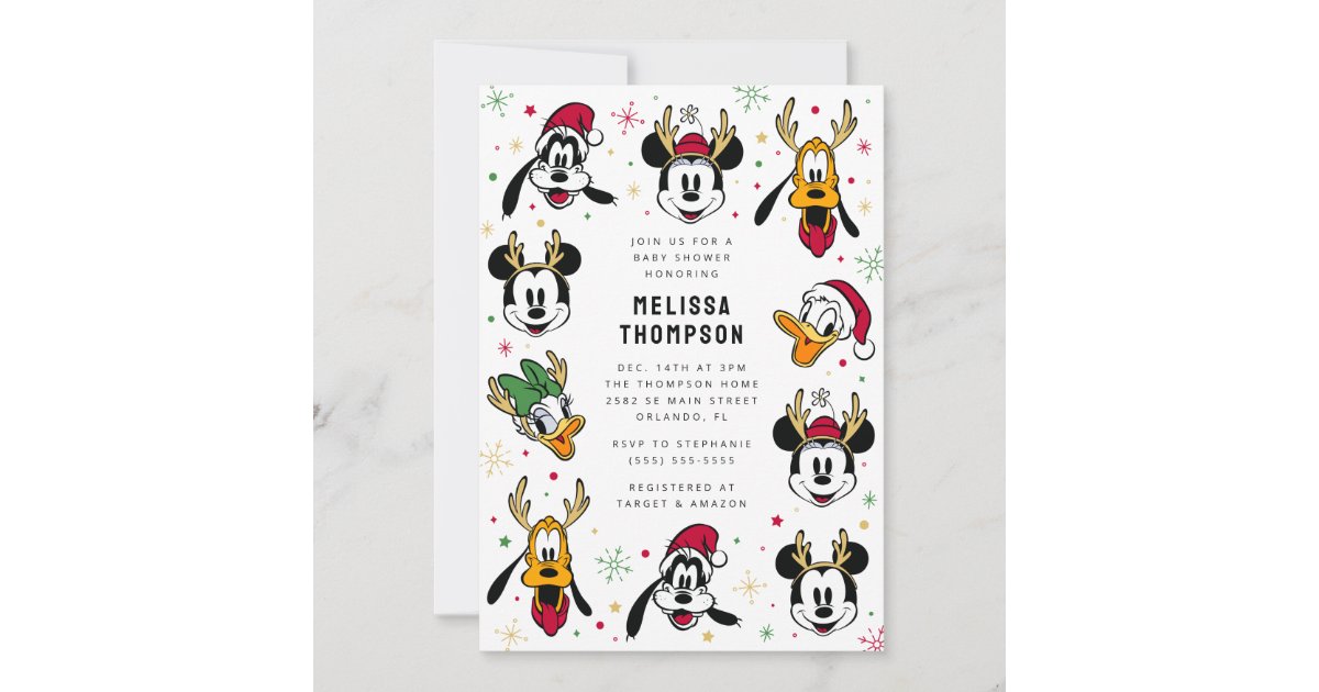 Disney Christmas Mickey & Friends Vinyl Stickers – 30pc, High Gloss Photo Quality
