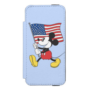 Holiday Mickey   Flag Wallet Case For iPhone SE/5/5s
