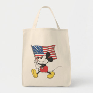 Holiday Mickey   Flag Tote Bag