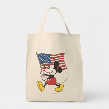 Holiday Mickey | Flag Tote Bag by MickeyAndFriends at Zazzle