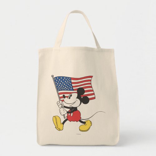Holiday Mickey  Flag Tote Bag