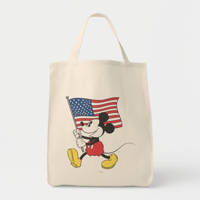 Holiday Mickey | Flag Tote Bag (Front)