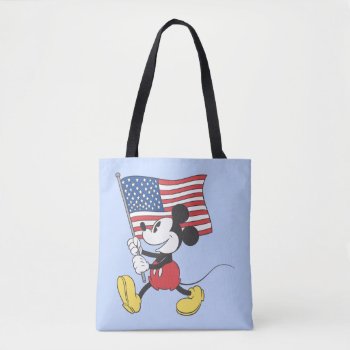 Holiday Mickey | Flag Tote Bag by MickeyAndFriends at Zazzle